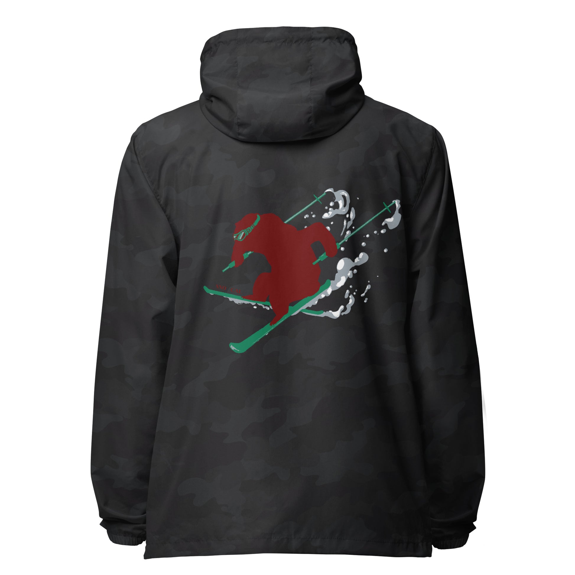 Black Camo California lightweight ski windbreaker