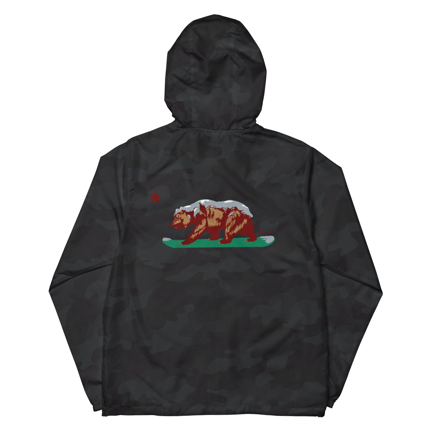Camouflage California grizzly windbreaker
