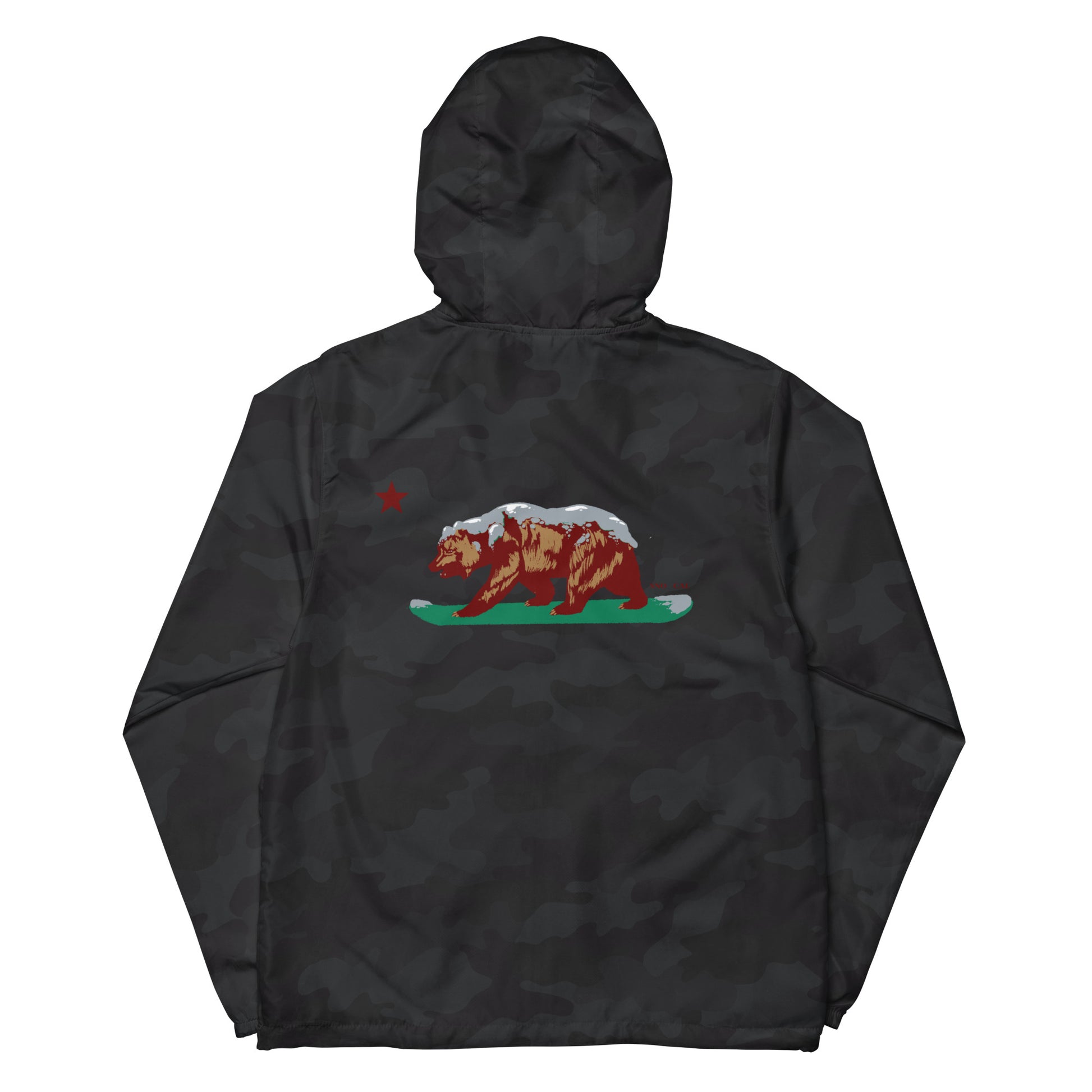 Camouflage California grizzly windbreaker