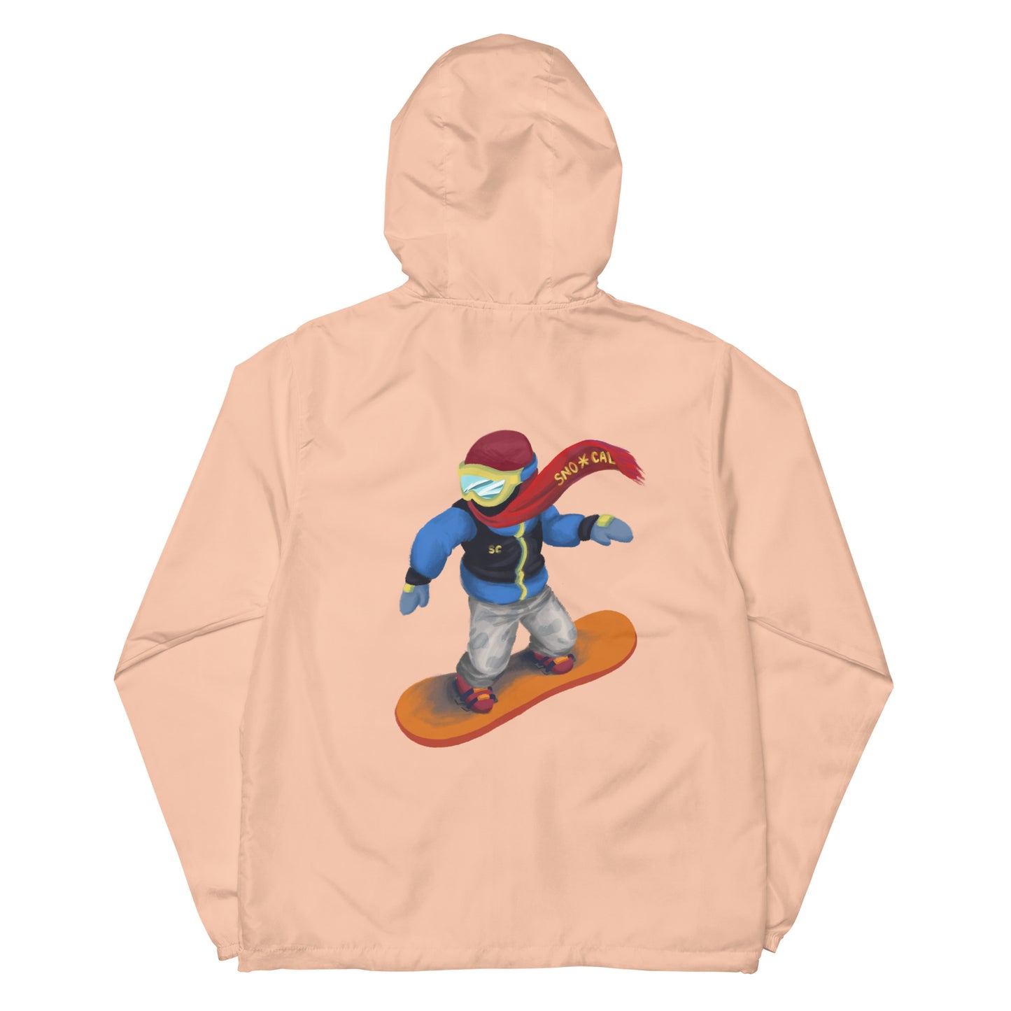 blush white snowboard emoji hoodie