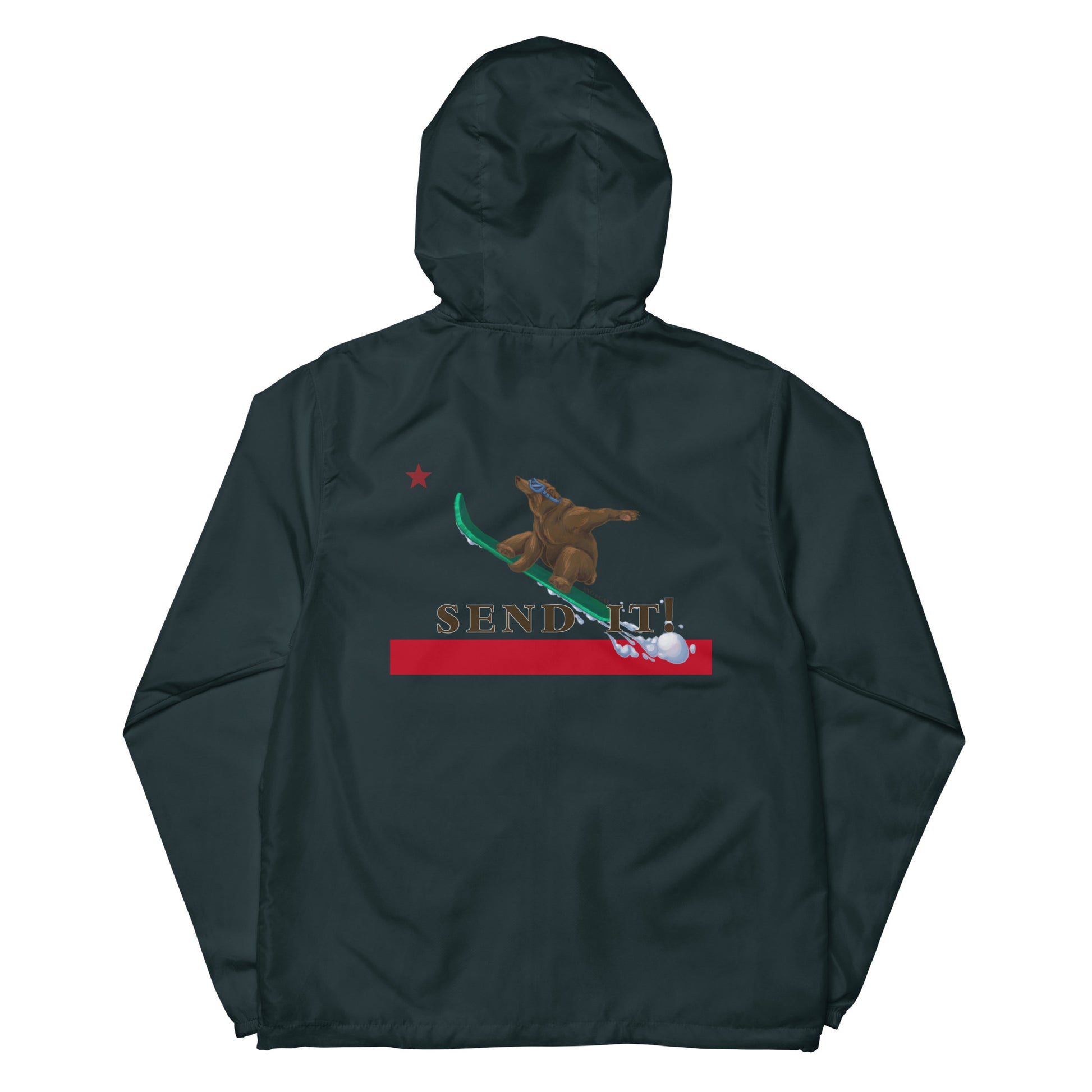 lightweight navy blue california snowboard jacket