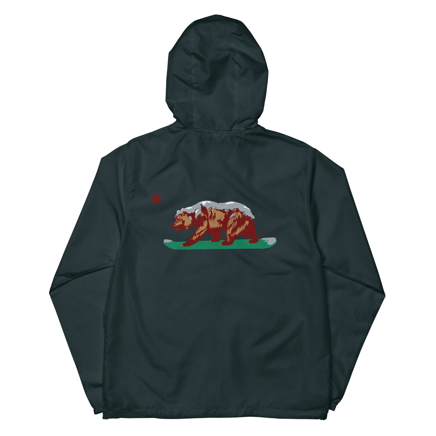 navy blue California windbreaker hoodie