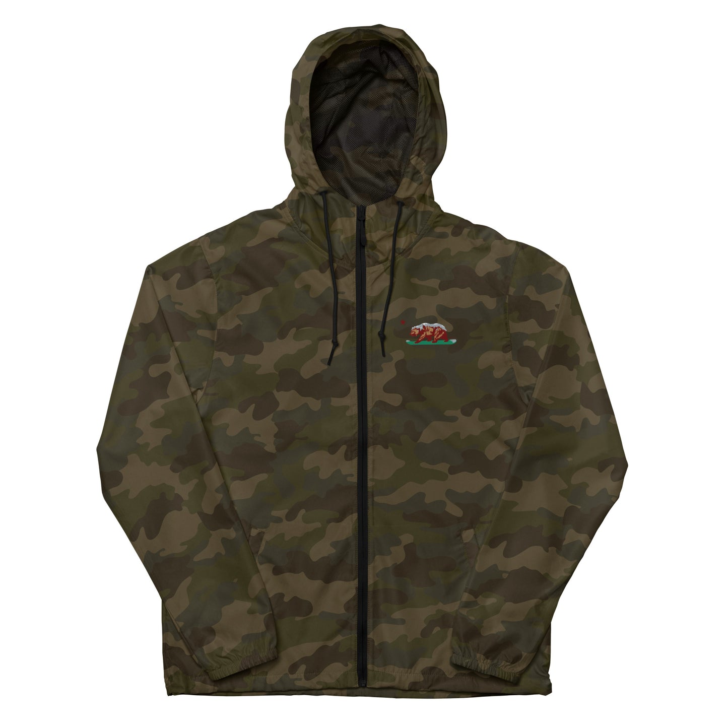 camo California grizzly windbreaker hoodie