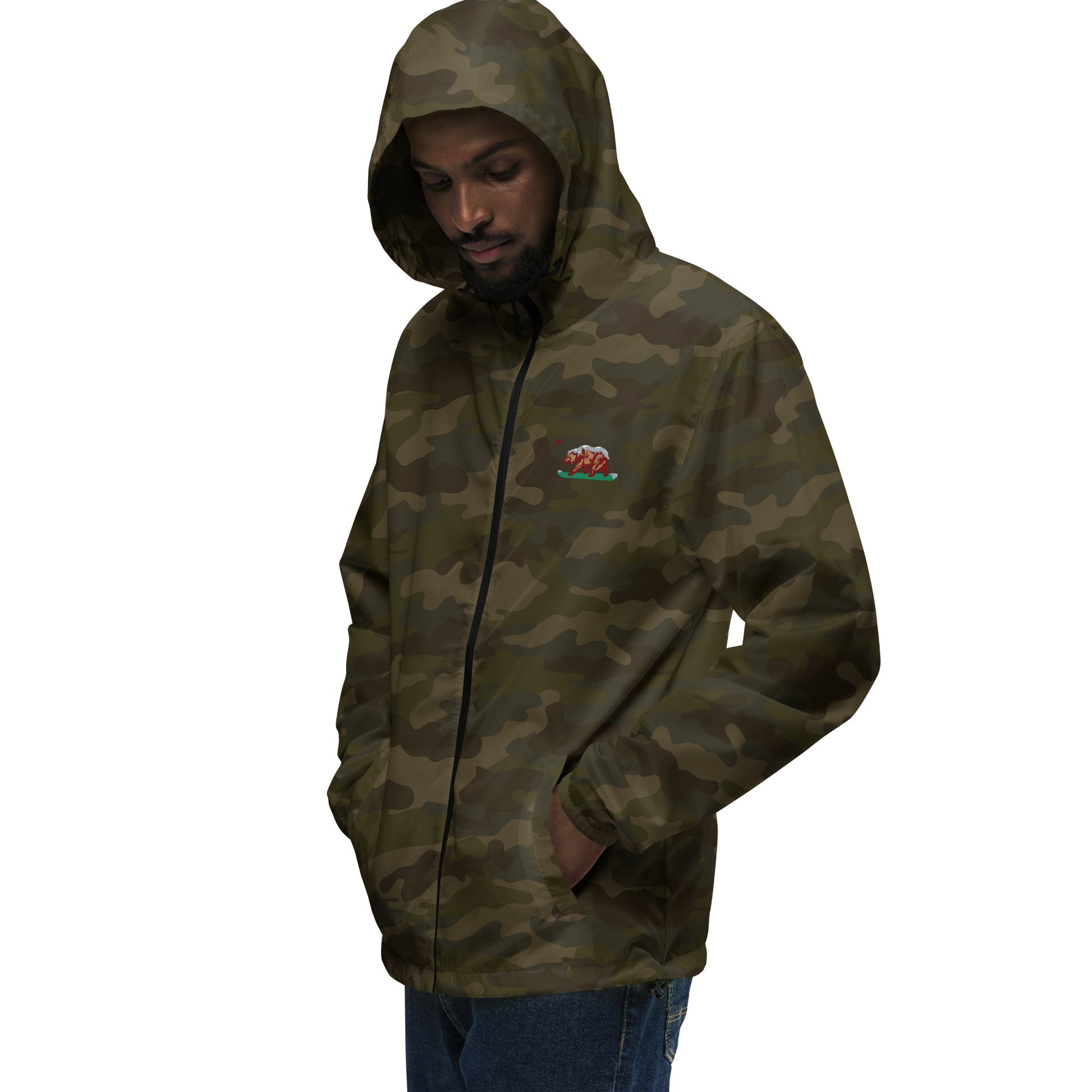 camoflauge truckee hoodie windbreaker