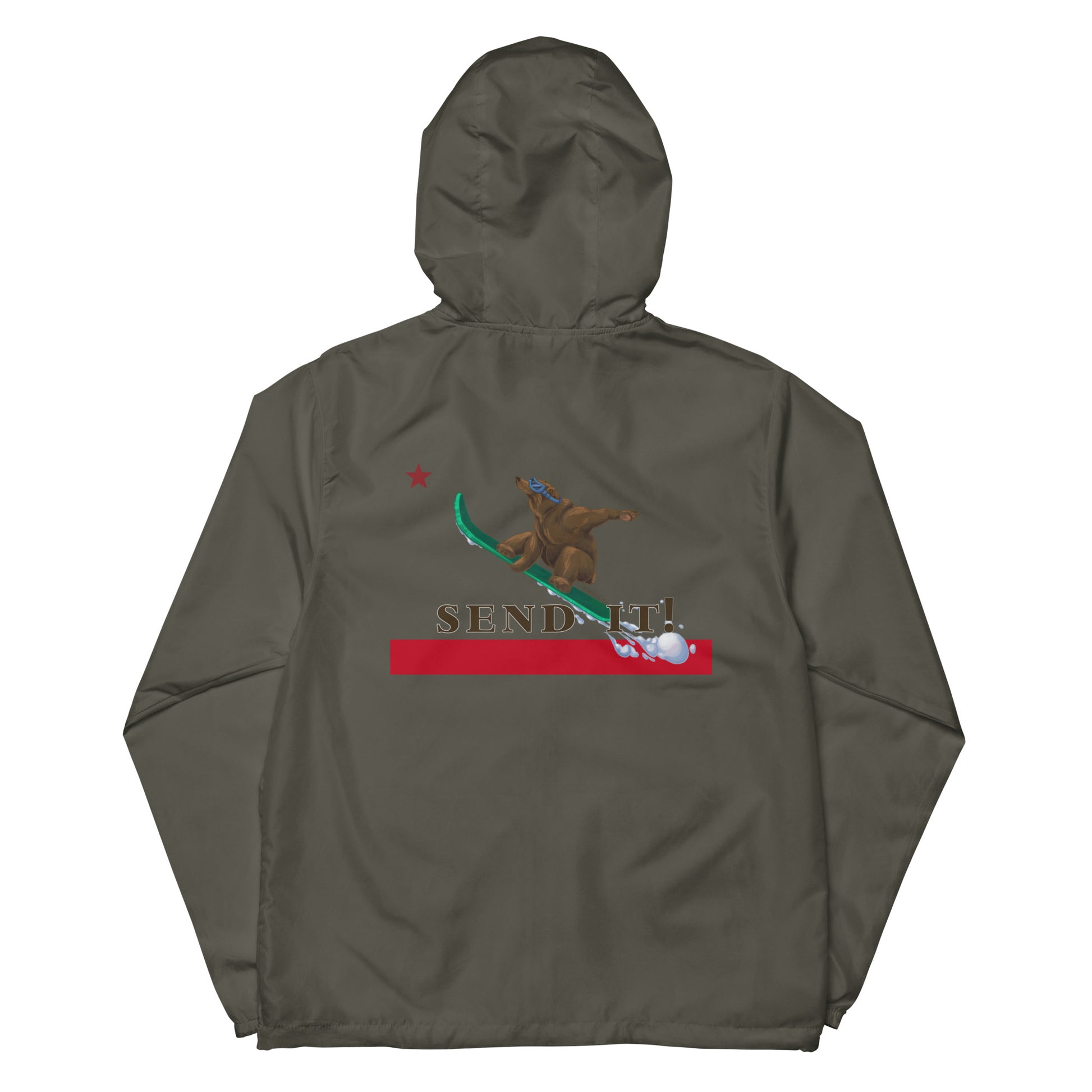 gray lightweight snowboard jacket