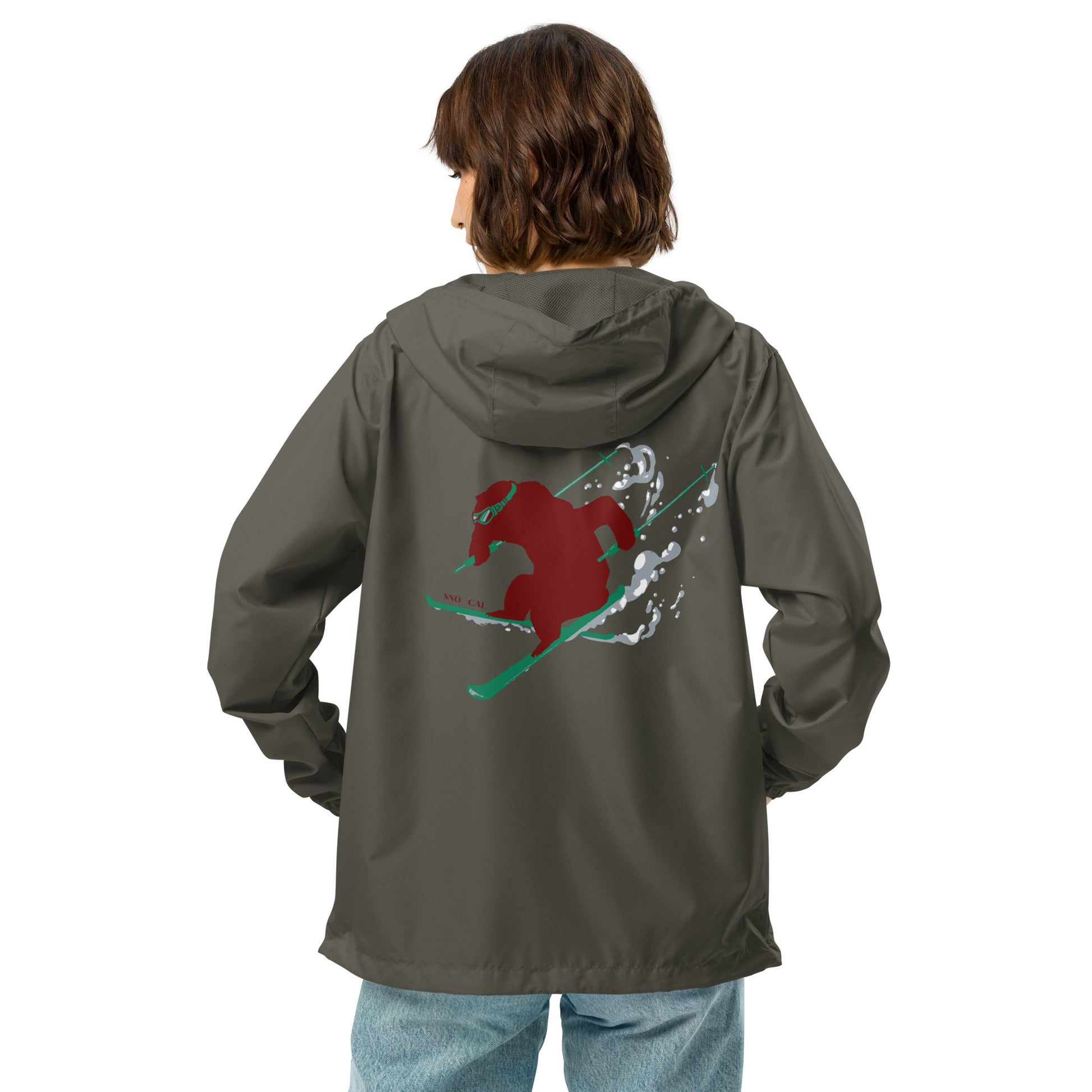 CA Skiing Bear Windbreaker