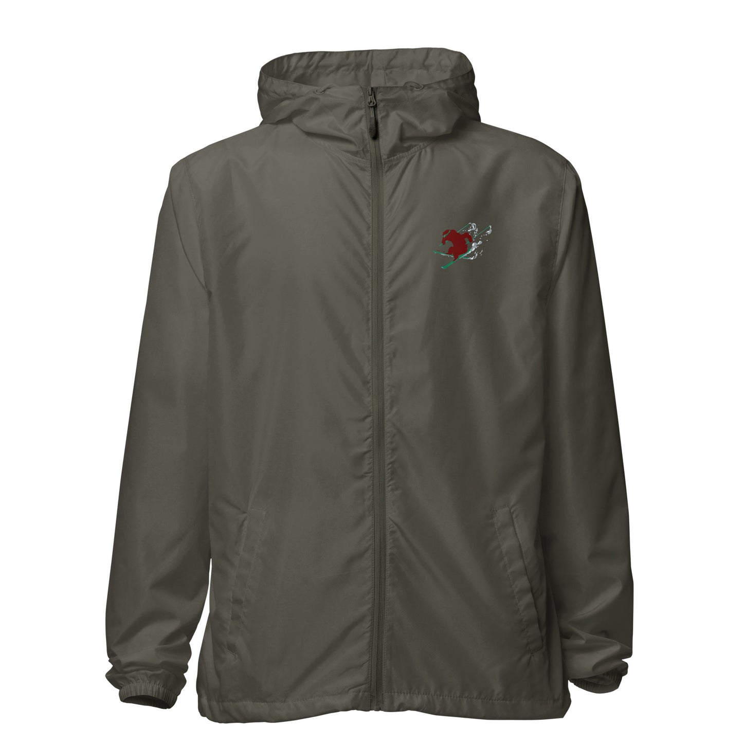 Gray California lightweight ski windbreaker