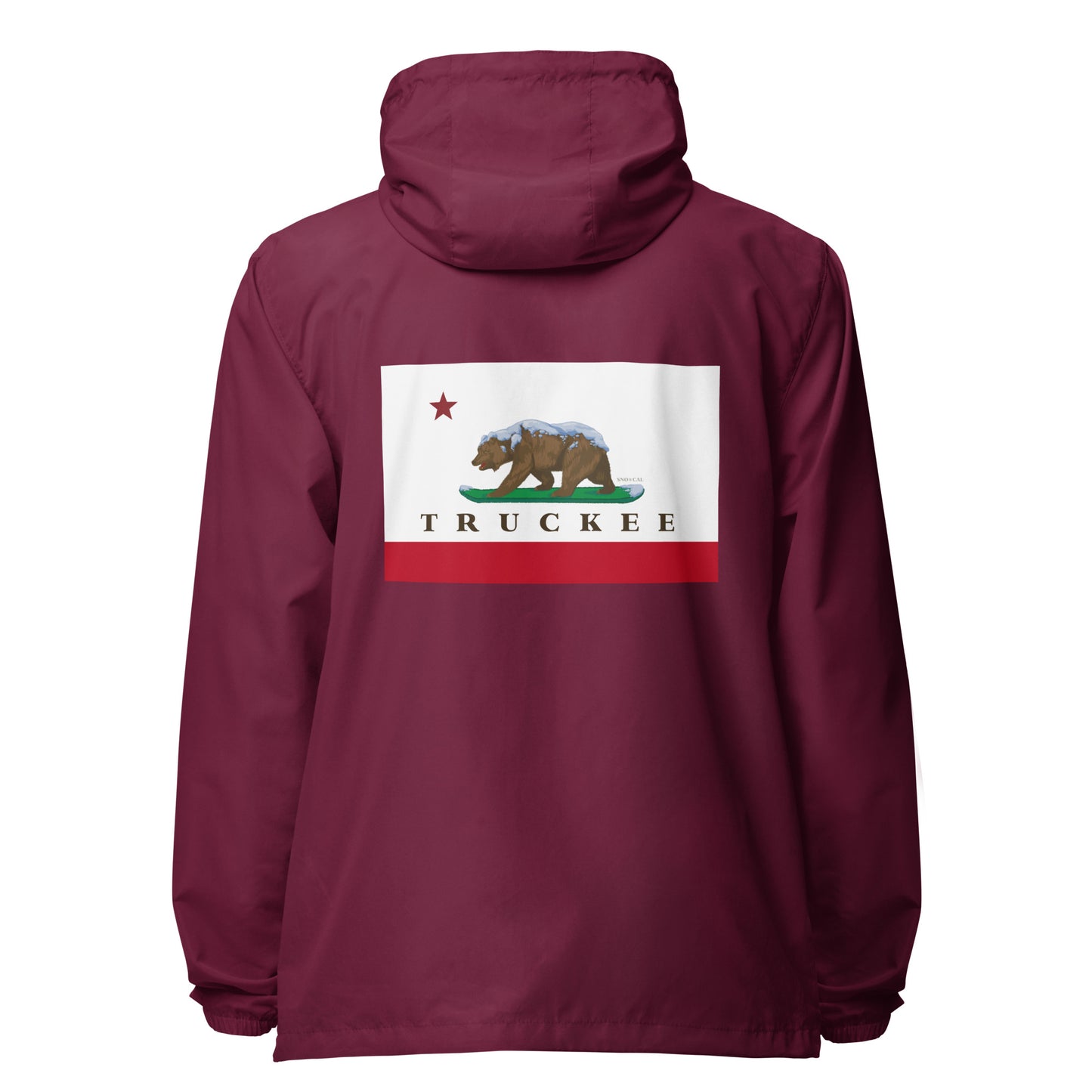 CA Flag Truckee water-resistant lightweight windbreaker