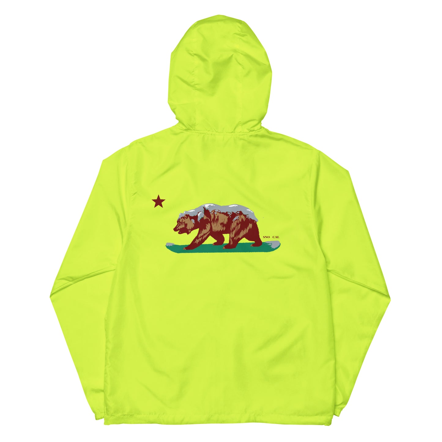 neon California grizzly windbreaker