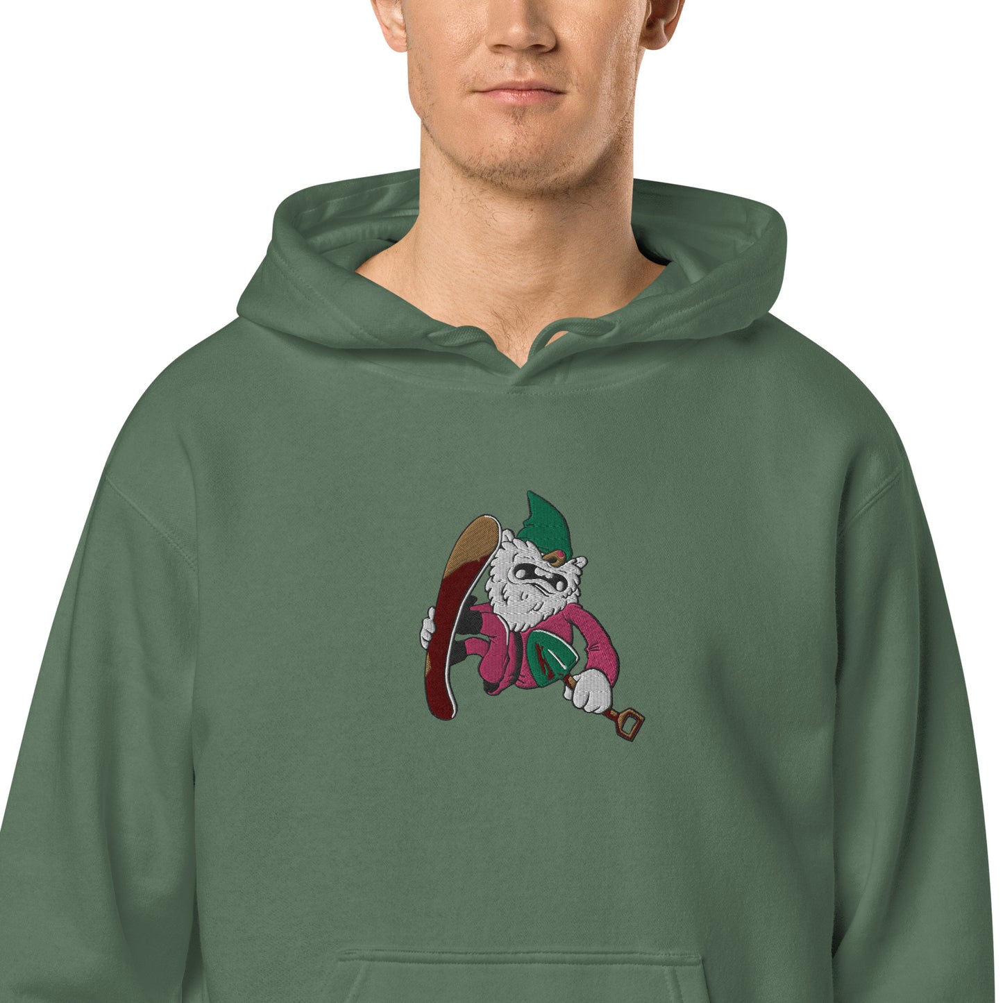 Diggz the Sgnome pigment-dyed hoodie