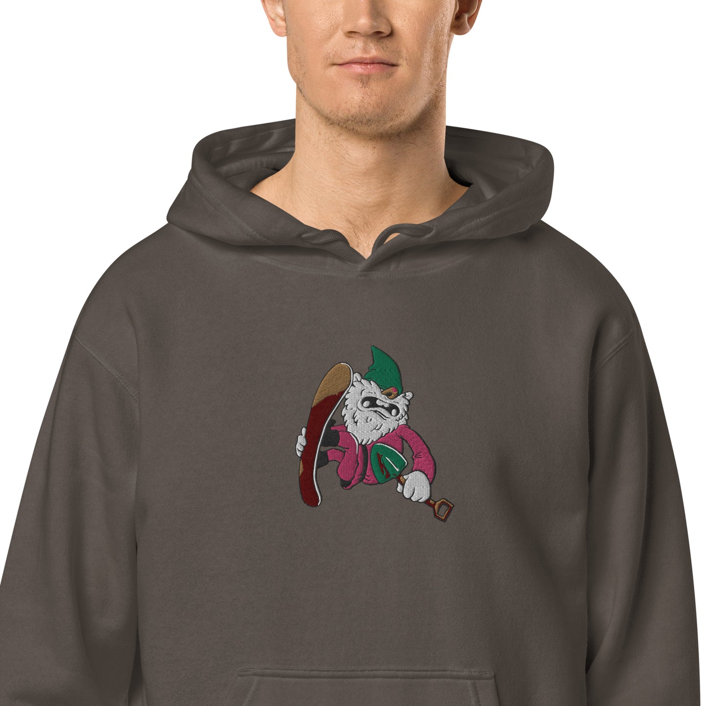 Diggz the Sgnome pigment-dyed hoodie