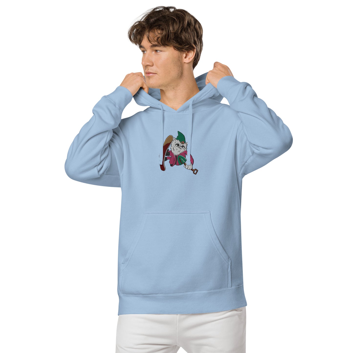 Diggz the Sgnome pigment-dyed hoodie