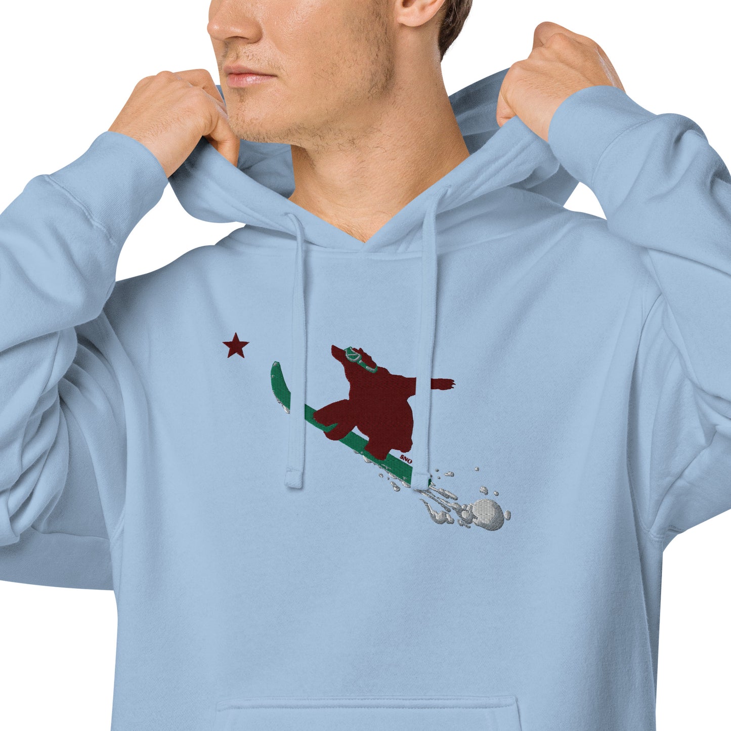 Goldy the Grizzly Send It pigment-dyed hoodie