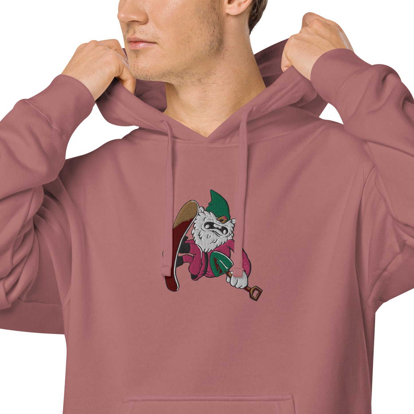 Diggz the Sgnome pigment-dyed hoodie