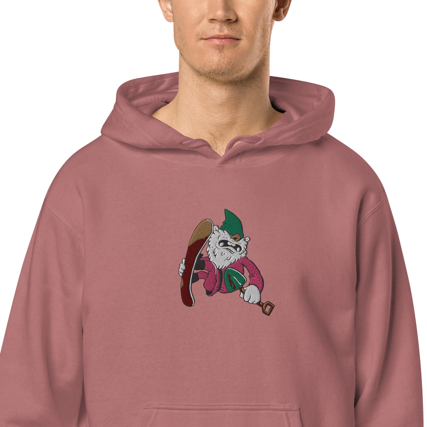 Diggz the Sgnome pigment-dyed hoodie