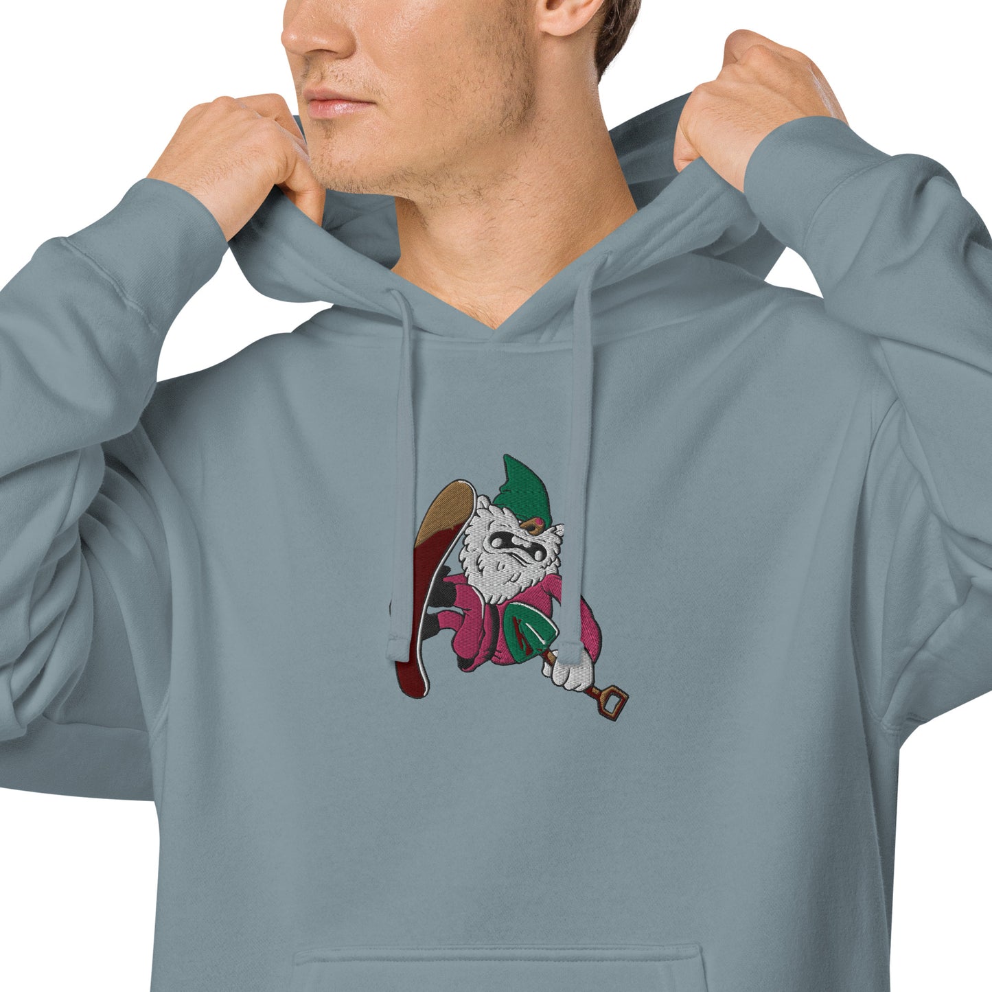 Diggz the Sgnome pigment-dyed hoodie