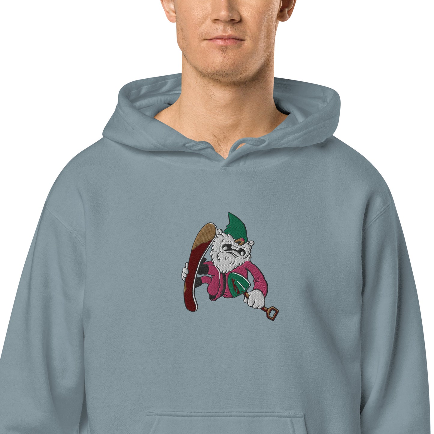 Diggz the Sgnome pigment-dyed hoodie