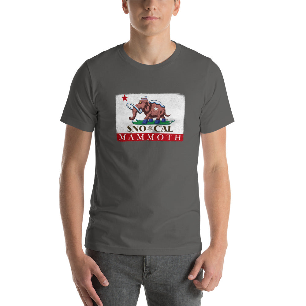 Wally the Woolly Mammoth CA Flag Shirt - Sno Cal