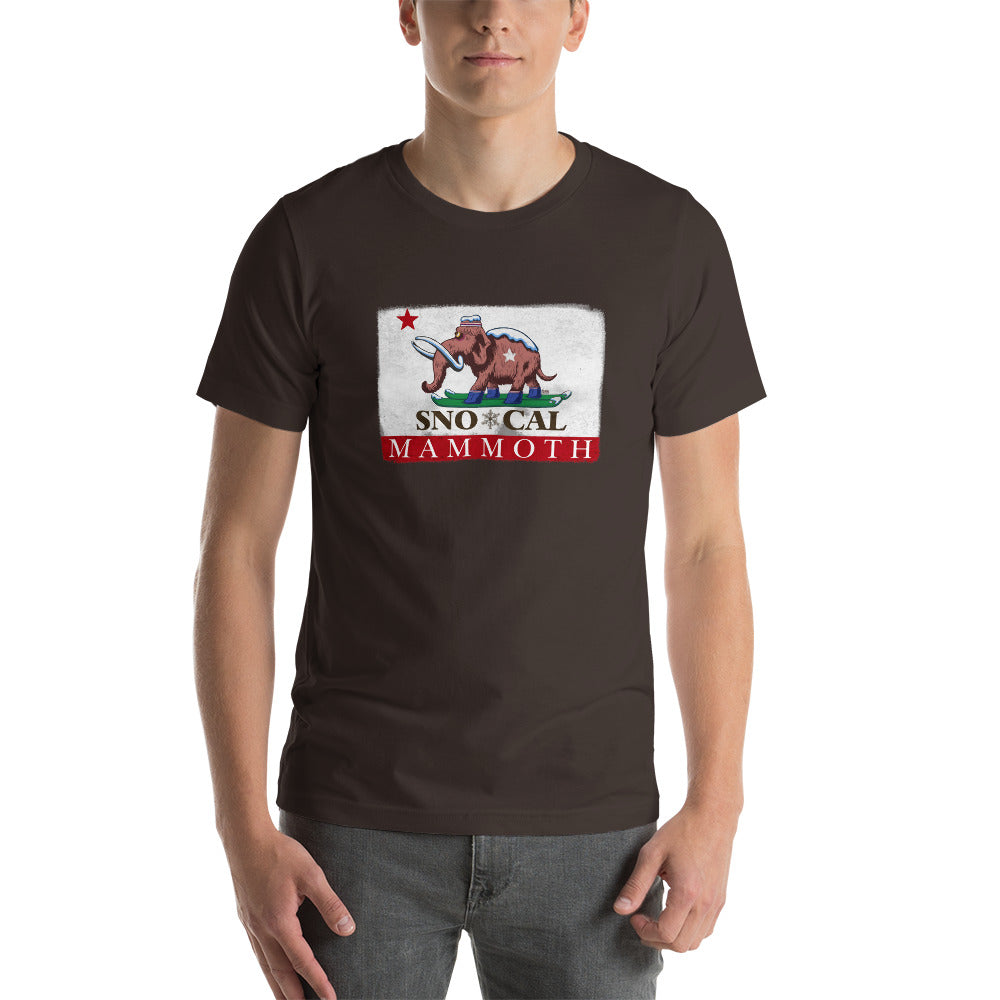 Wally the Woolly Mammoth CA Flag Shirt - Sno Cal