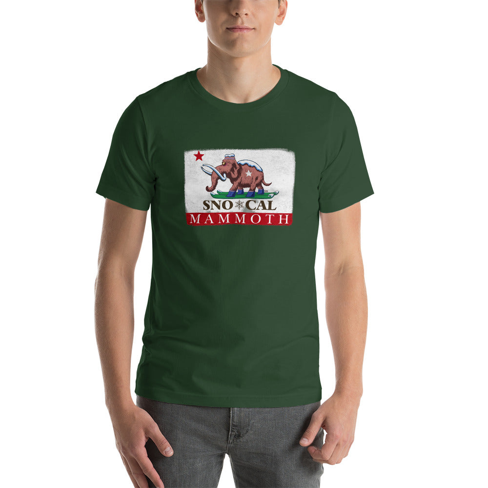 Wally the Woolly Mammoth CA Flag Shirt - Sno Cal