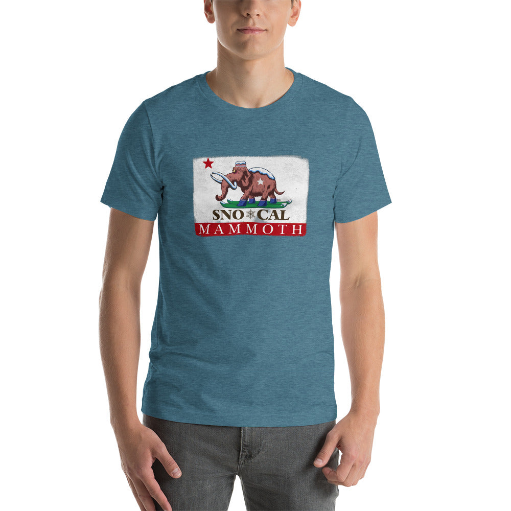 Wally the Woolly Mammoth CA Flag Shirt - Sno Cal