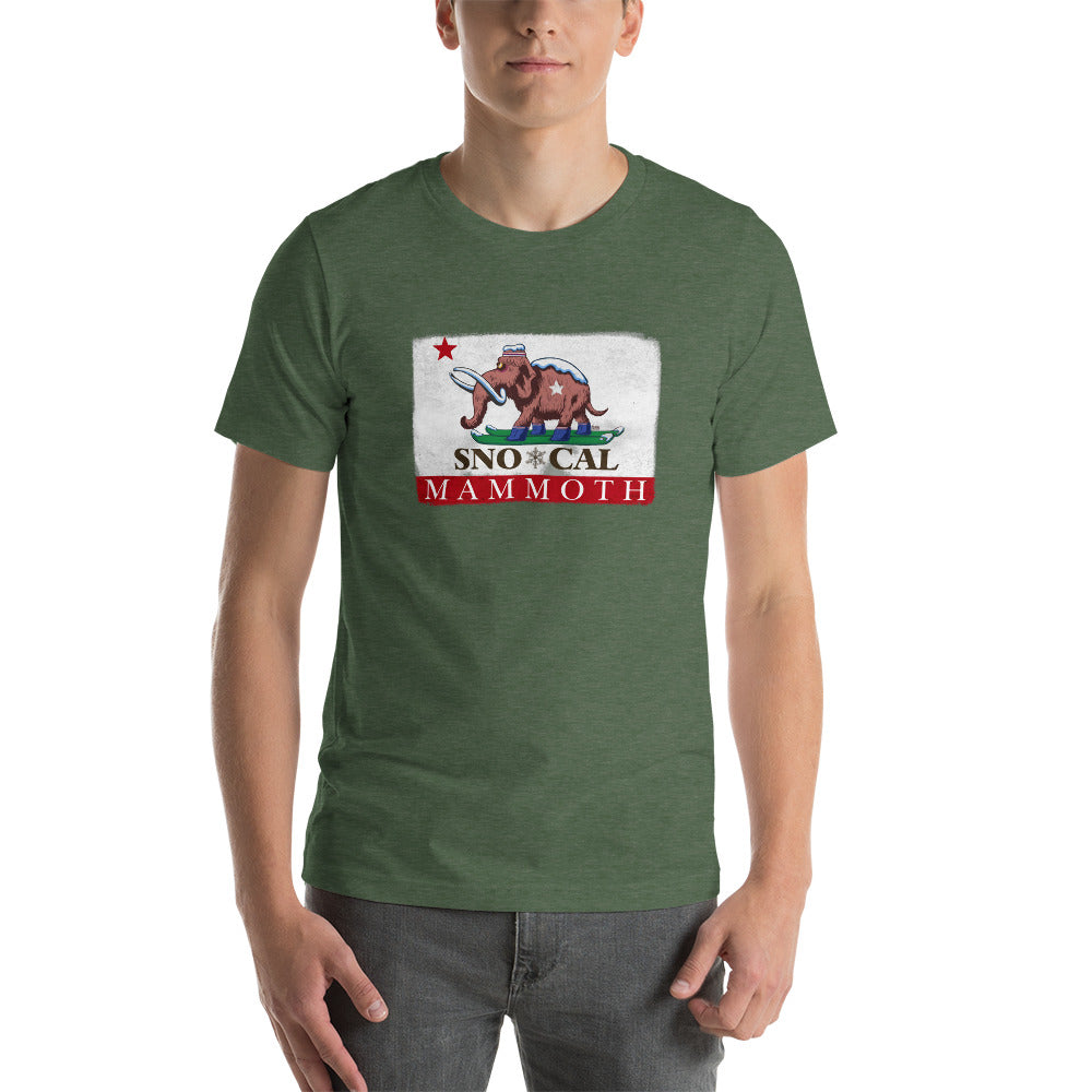 Wally the Woolly Mammoth CA Flag Shirt - Sno Cal