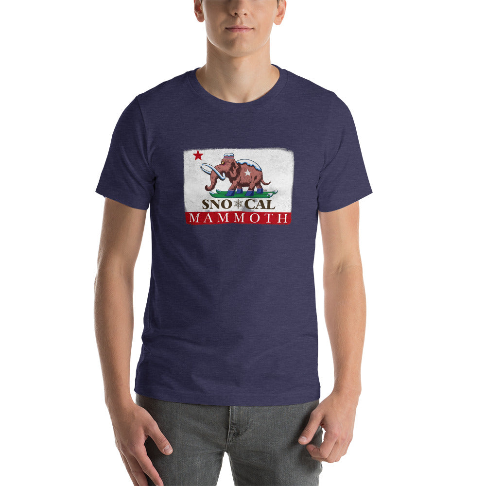 Wally the Woolly Mammoth CA Flag Shirt - Sno Cal