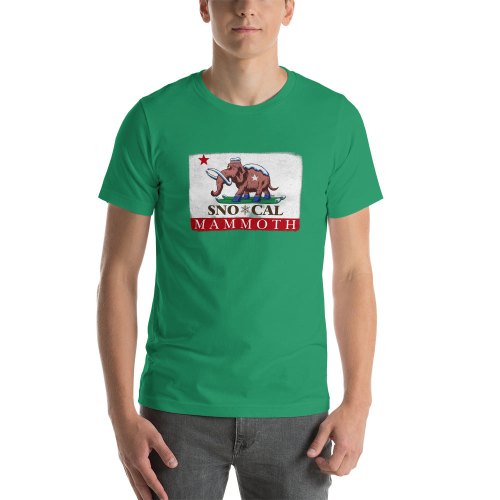 Wally the Woolly Mammoth CA Flag Shirt - Sno Cal