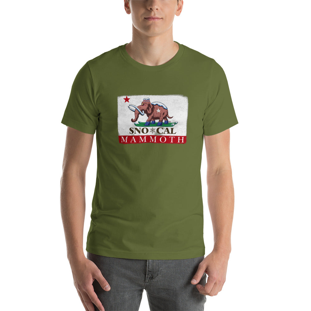 Wally the Woolly Mammoth CA Flag Shirt - Sno Cal