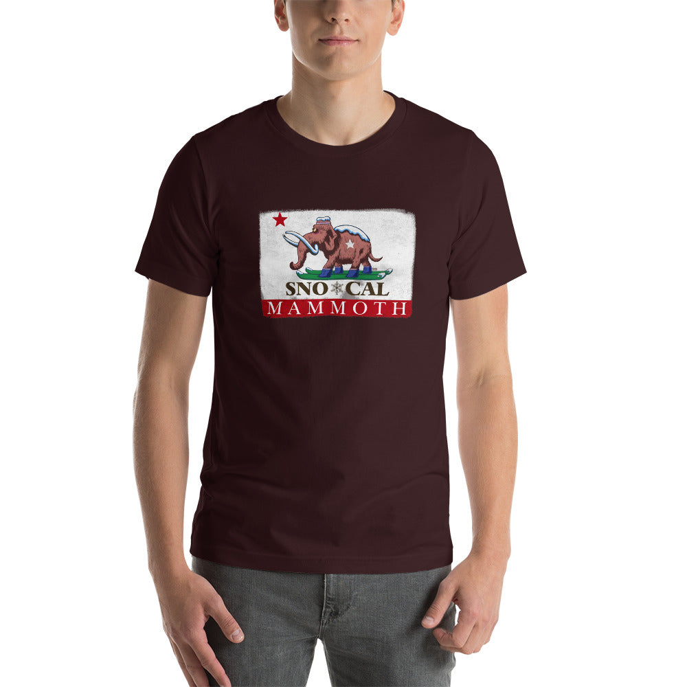 Wally the Woolly Mammoth CA Flag Shirt - Sno Cal