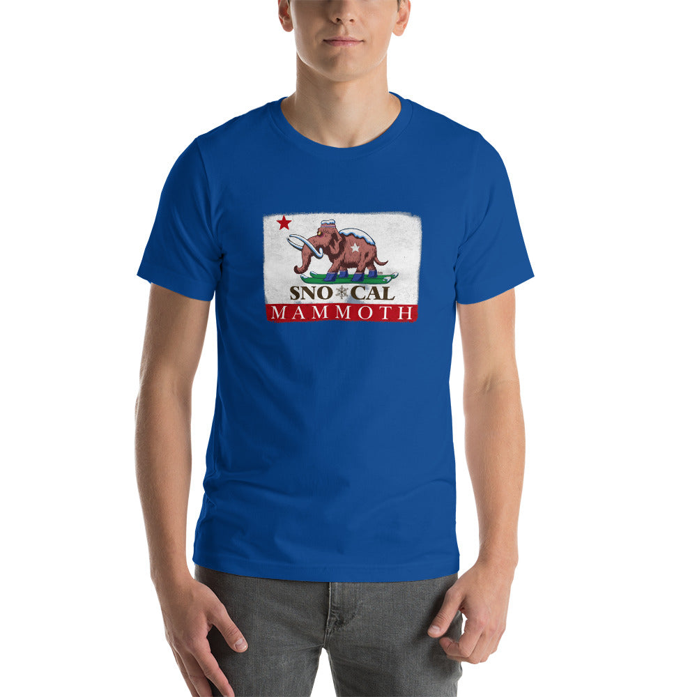 Wally the Woolly Mammoth CA Flag Shirt - Sno Cal