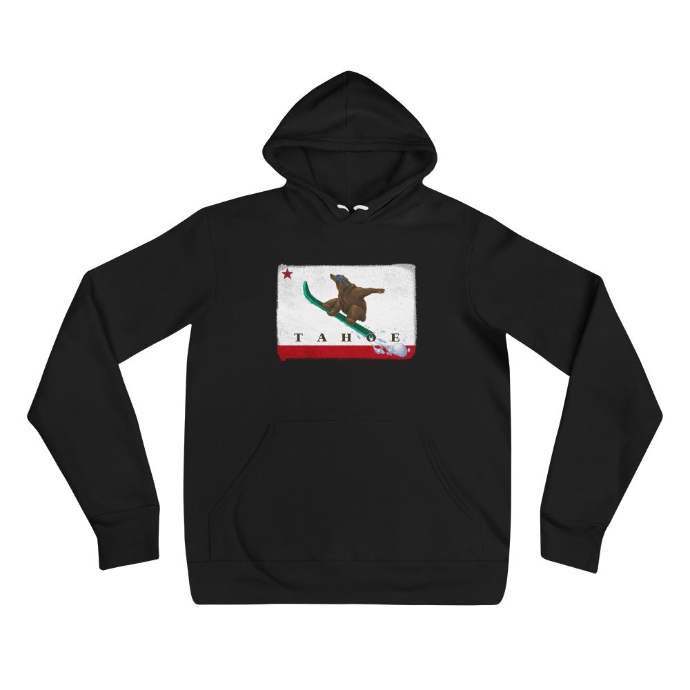 Snowboarding Grizzly CA Flag hoodie - Sno Cal