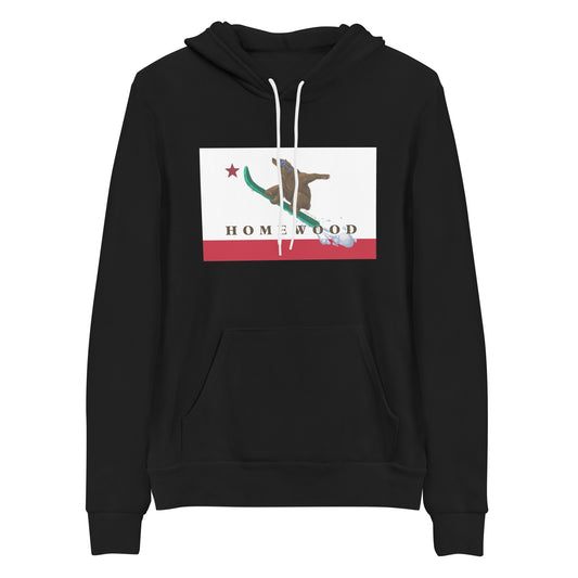 Homewood CA Flag Snowboard Hoodie