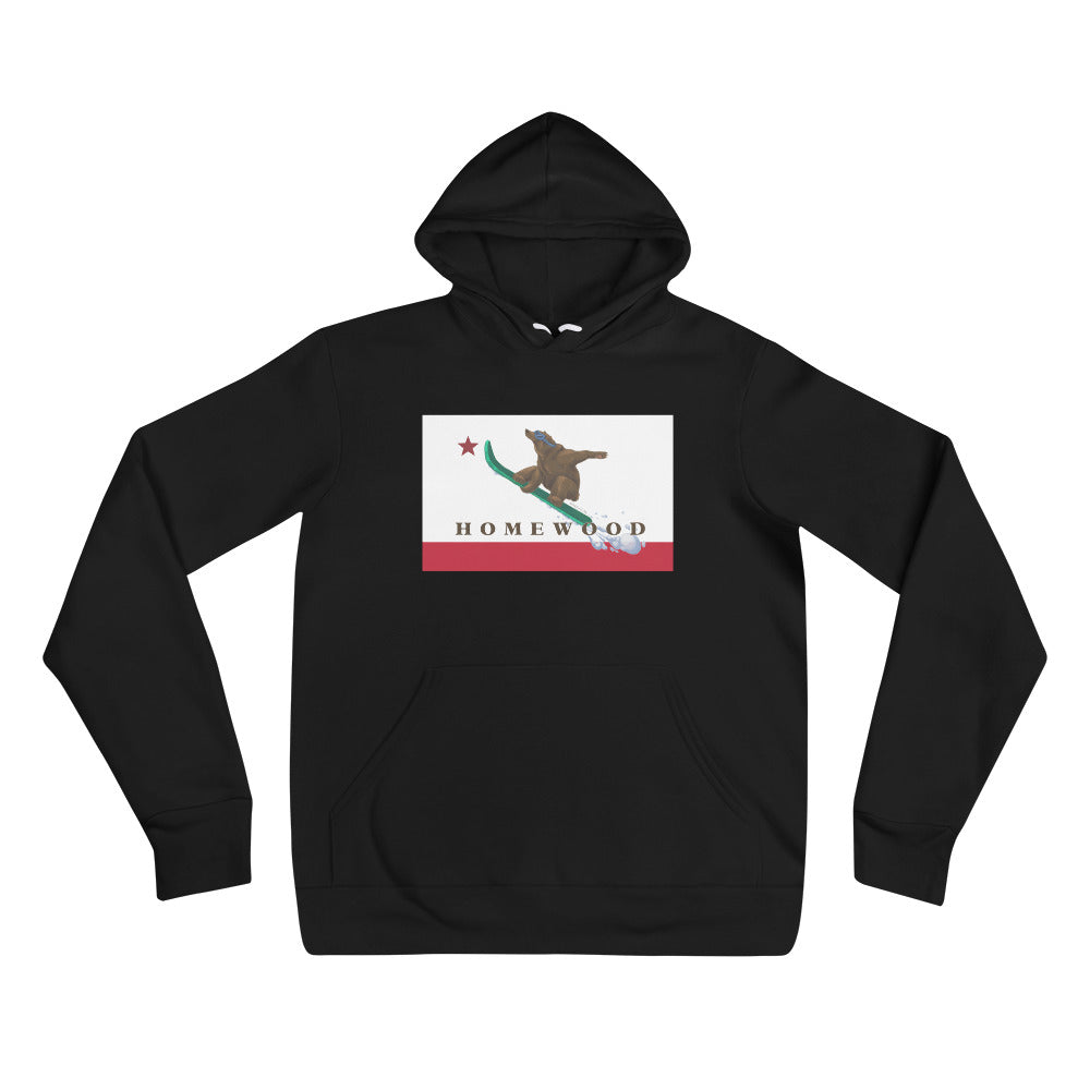 Homewood CA Flag Snowboard Hoodie