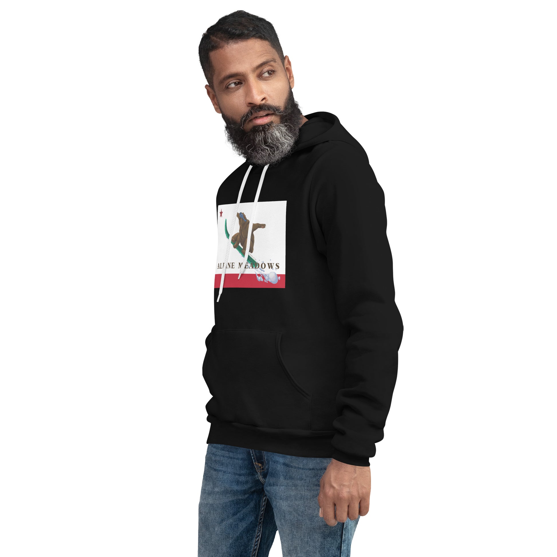 black Alpine Meadows pullover Hoodie