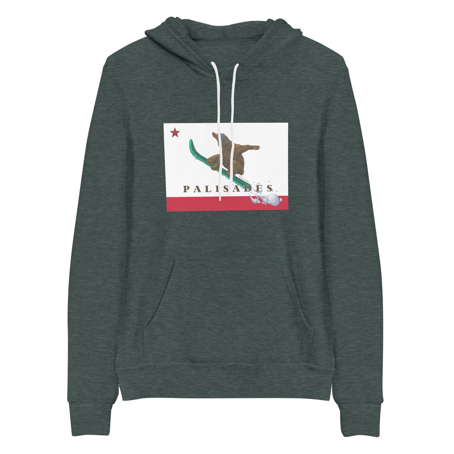 Palisades CA Flag Board Hoodie