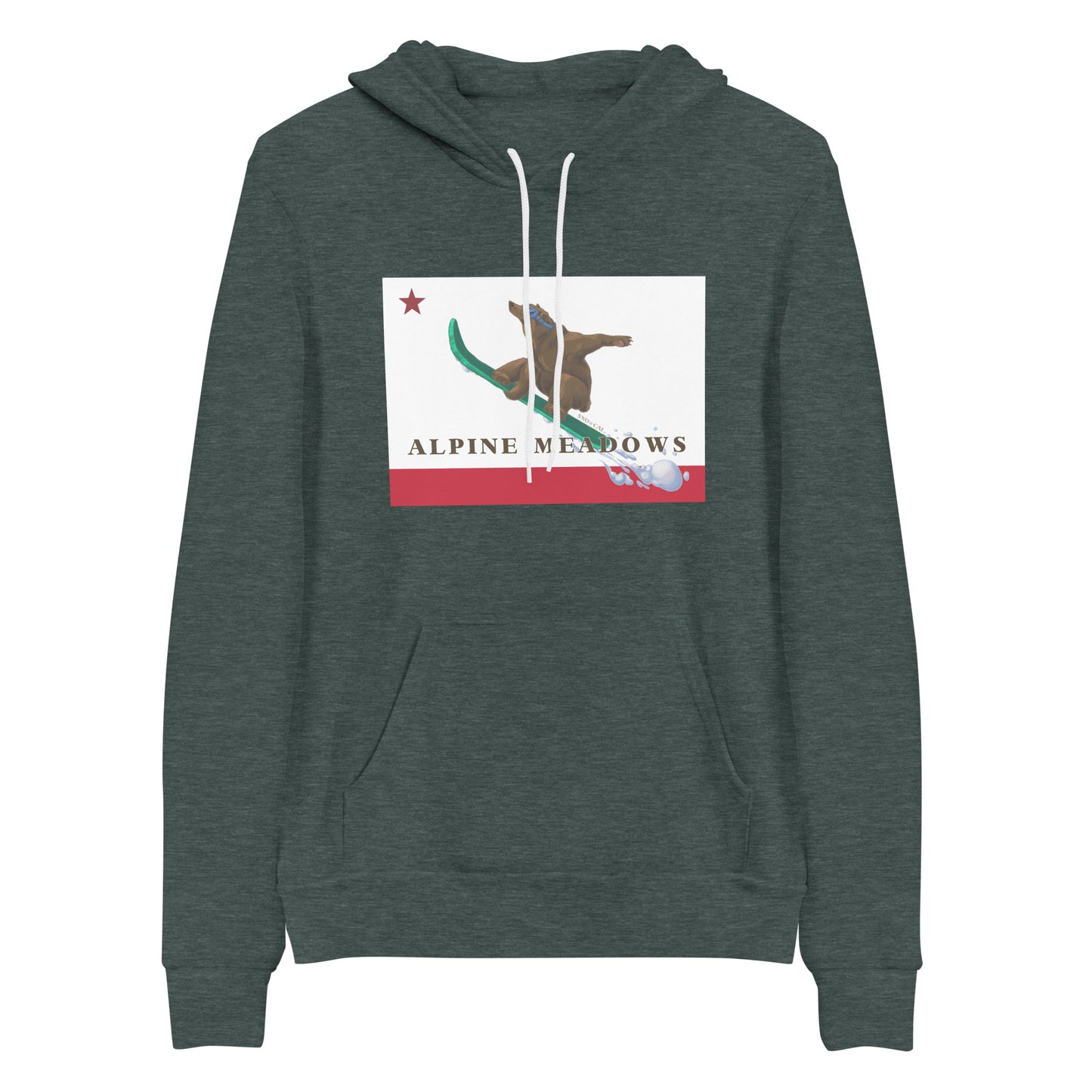 Heather Green Alpine Meadows  Hoodie