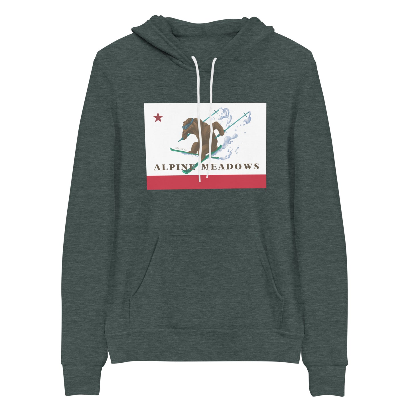 Green Alpine Meadows Ski Hoodie