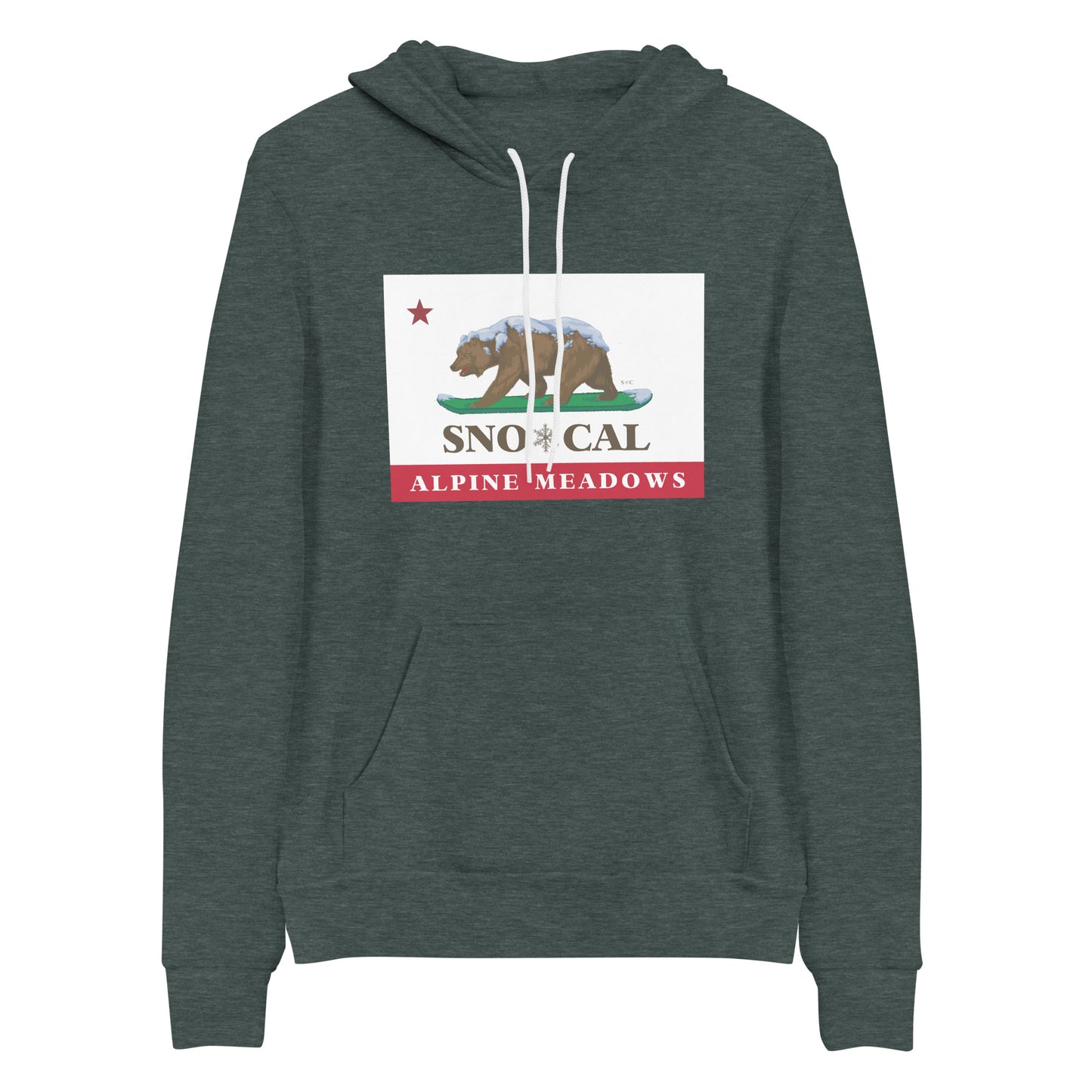 Alpine Meadows Sno*Cal flag hoodie