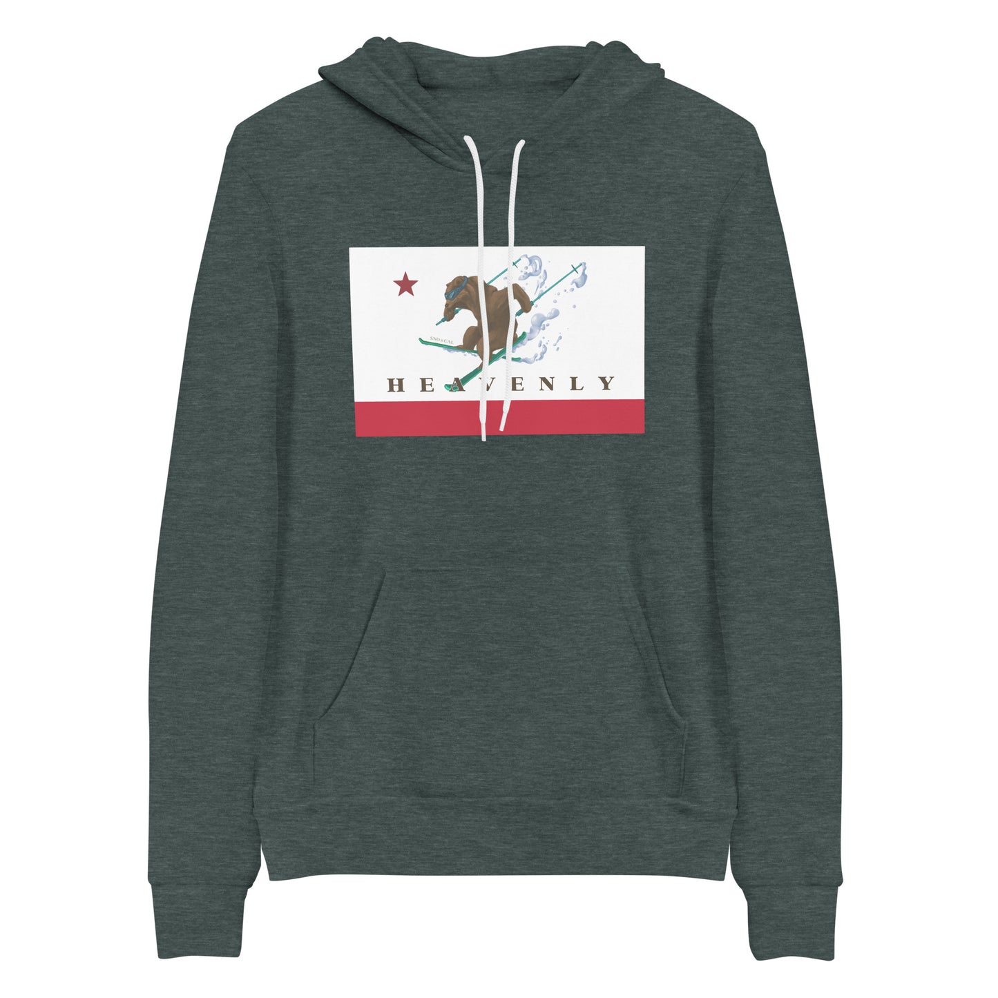 Heavenly CA Flag Ski Hoodie
