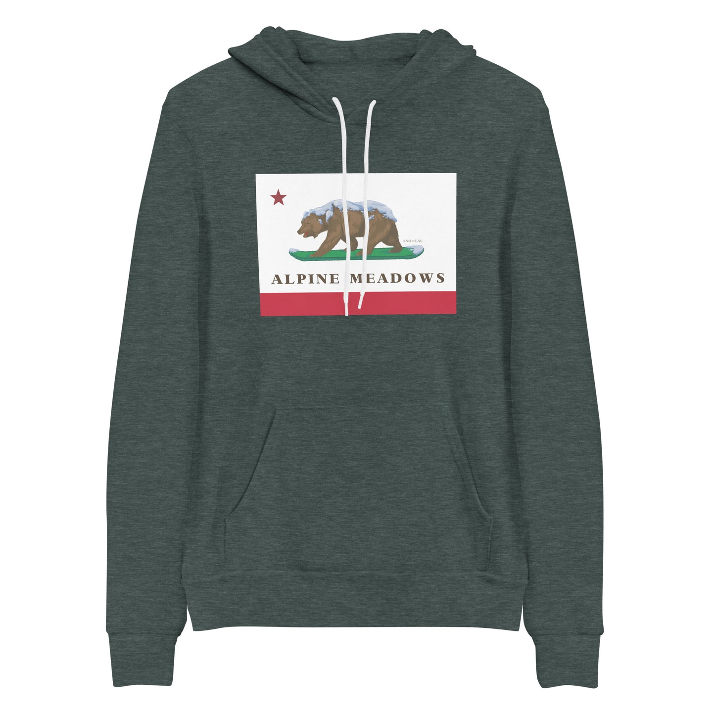 Alpine Meadows CA Flag Hoodie