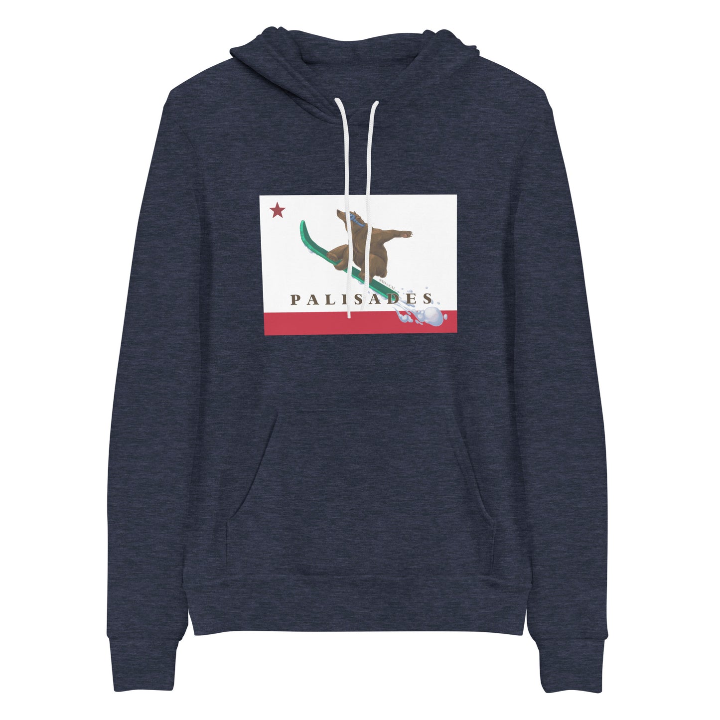 Palisades CA Flag Board Hoodie