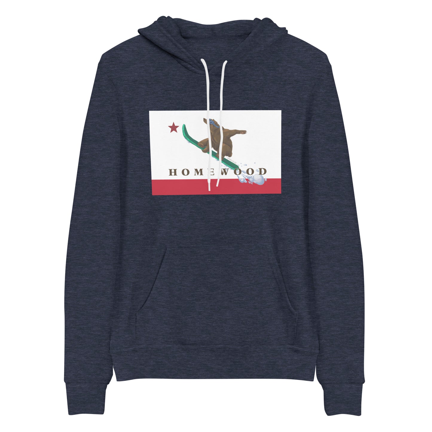 Homewood CA Flag Snowboard Hoodie