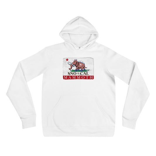Wally the Woolly Mammoth CA Flag hoodie - Sno Cal