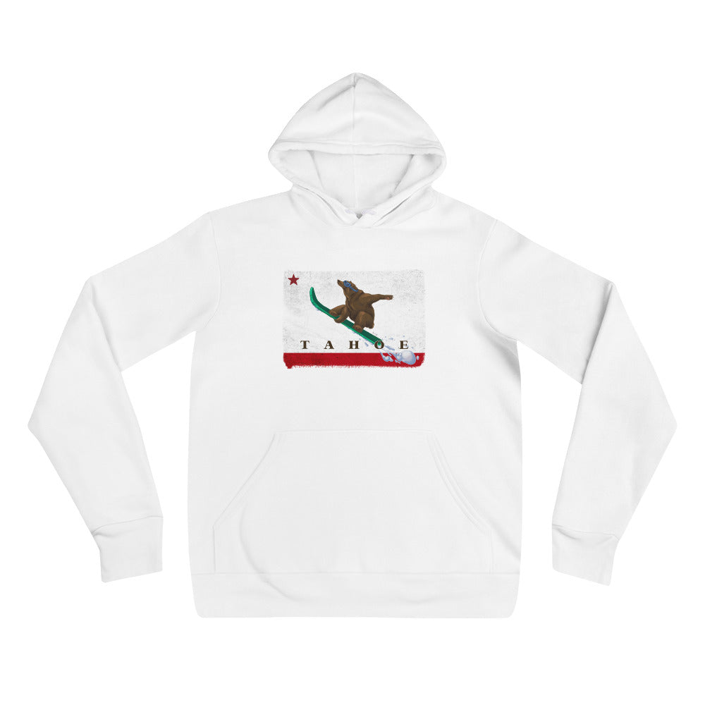 Snowboarding Grizzly CA Flag hoodie - Sno Cal