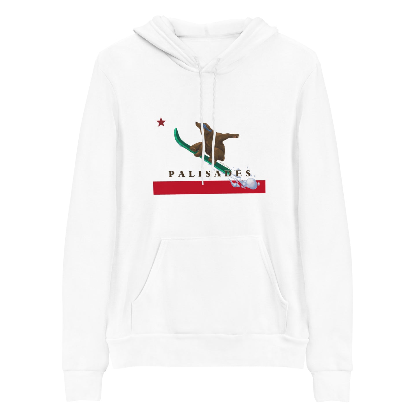 Palisades CA Flag Board Hoodie