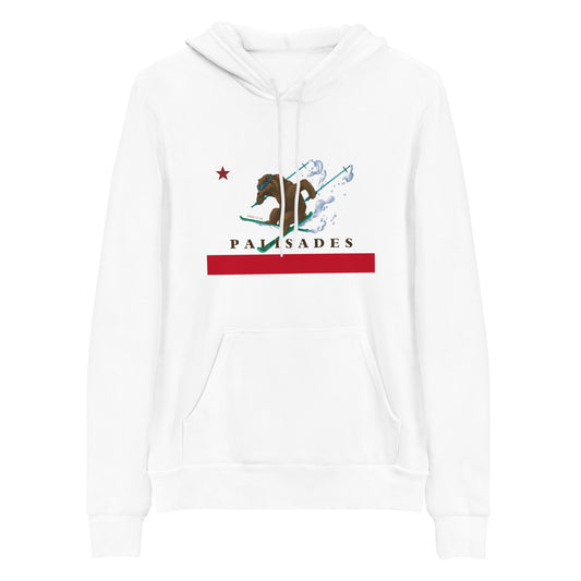 Palisades CA Flag Ski Hoodie