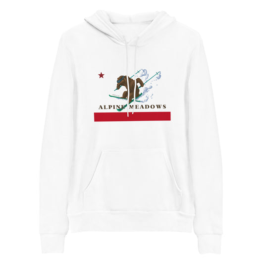 White Alpine Meadows Ski Hoodie