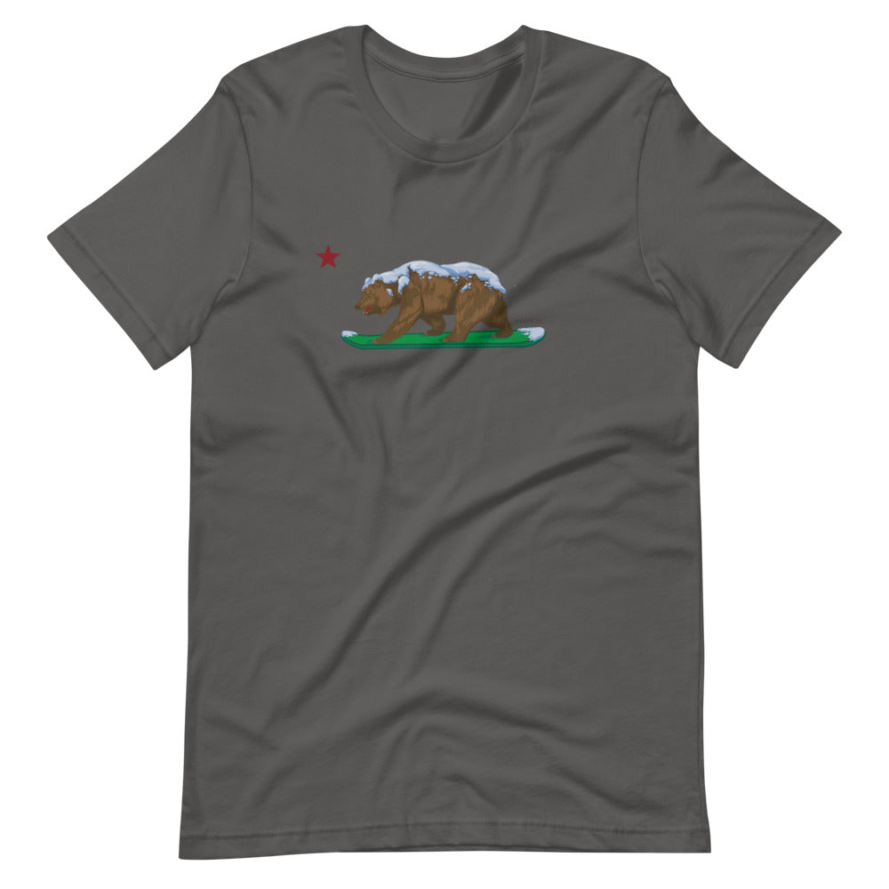 CA Grizzly with CA Flag Star Shirt - Sno Cal