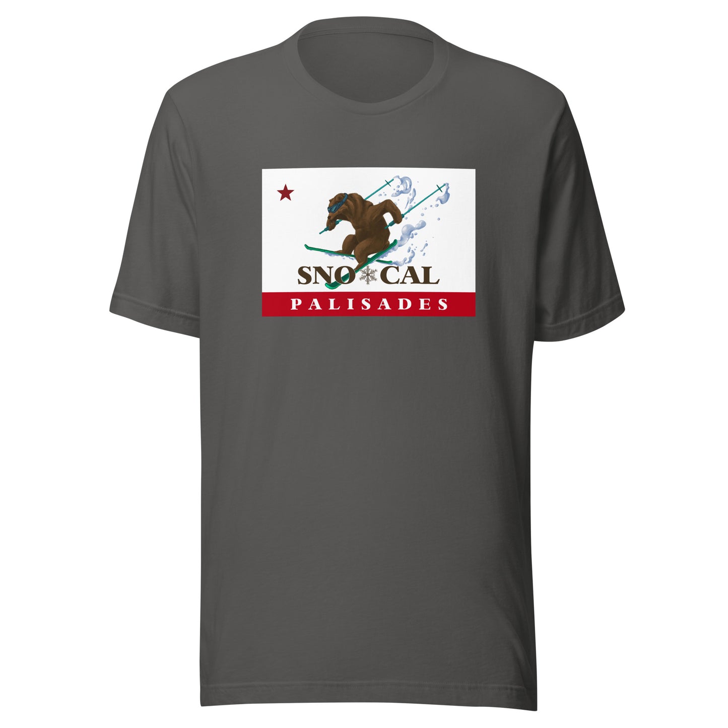 Palisades Sno*Cal CA flag shirt